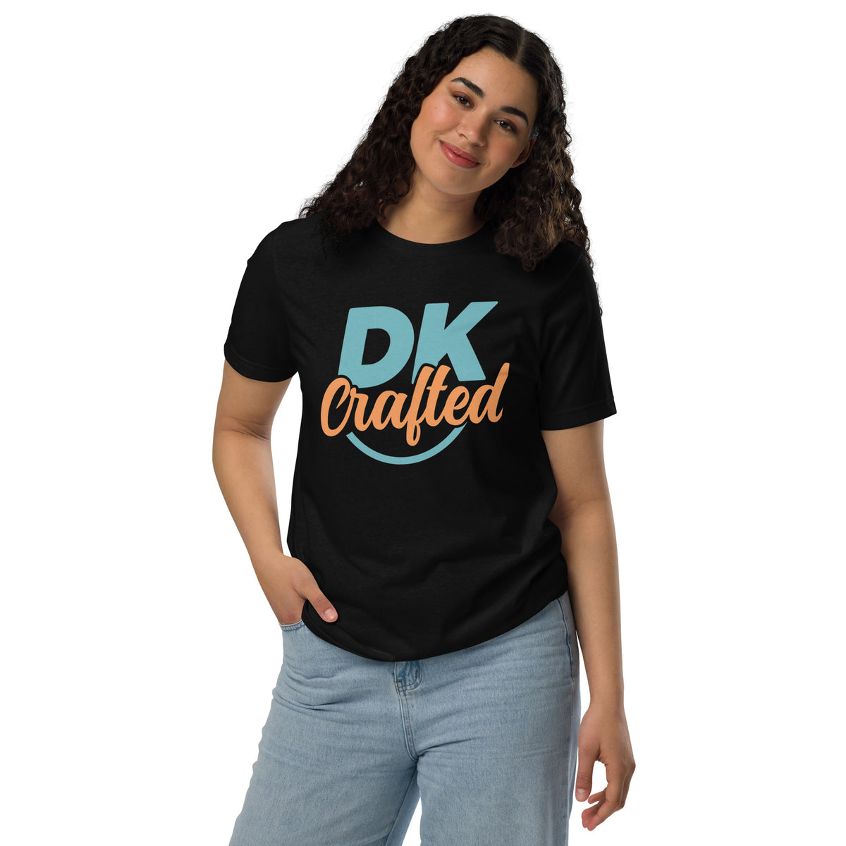 Unisex staple eco t-shirt, Black, front view