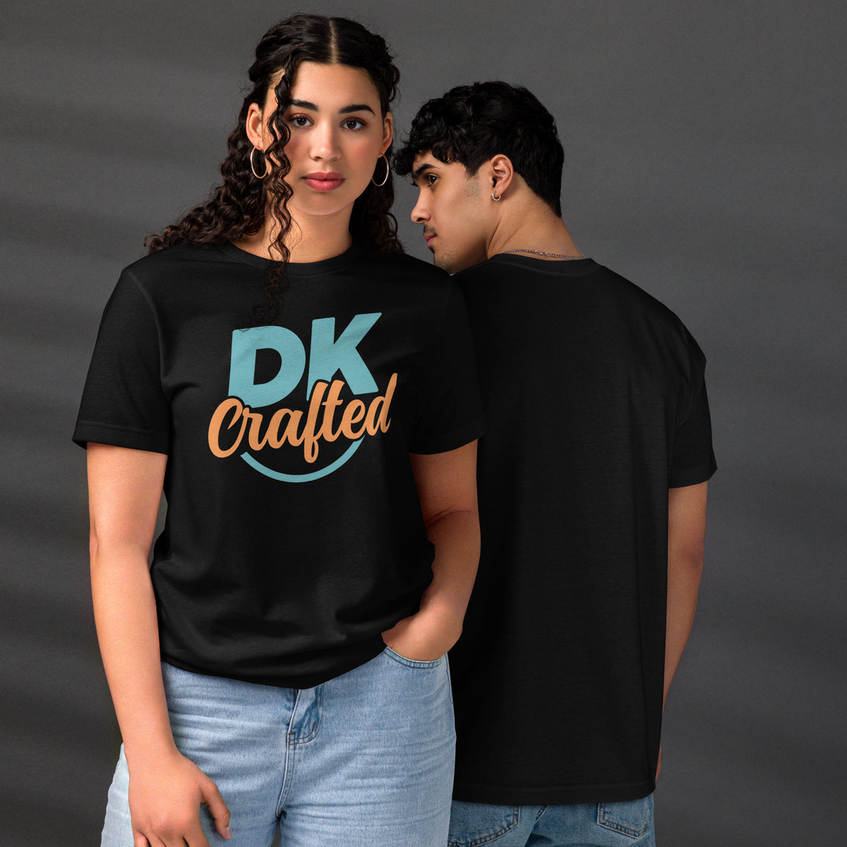 Unisex staple eco t-shirt, Black, front and back view