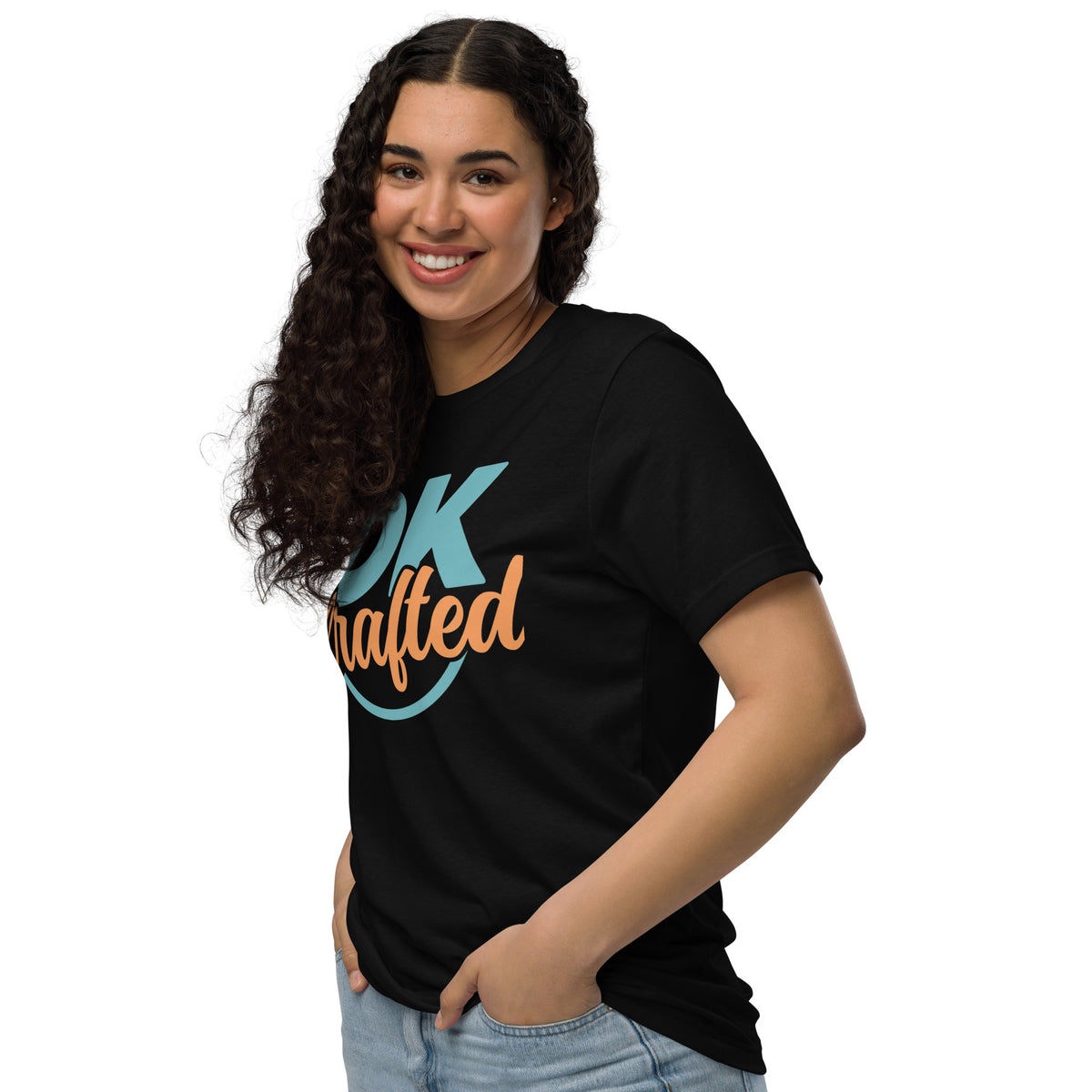 Unisex staple eco t-shirt, Black, left-front view