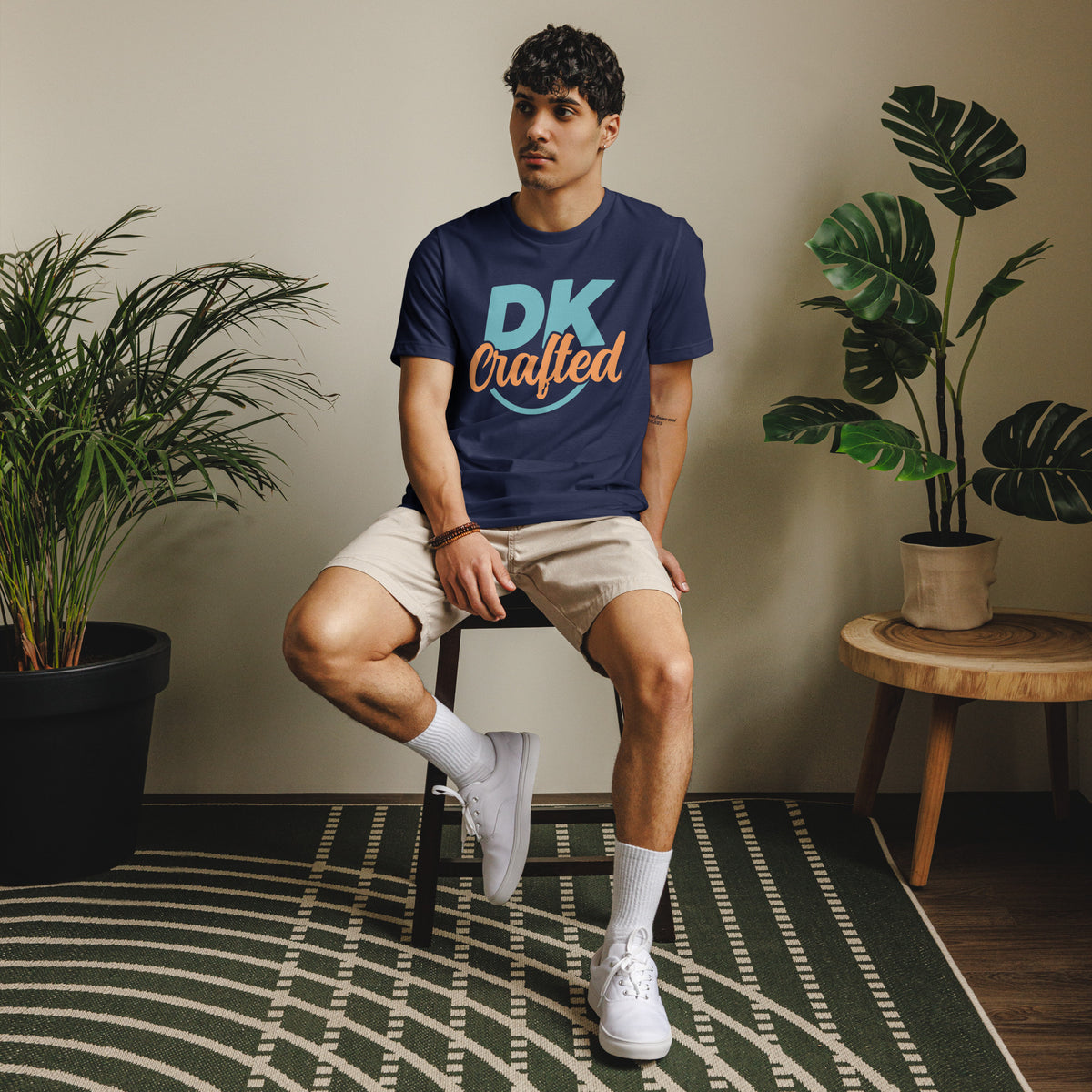Unisex staple eco t-shirt, Navy, front view