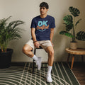 Unisex staple t-shirt, Navy, front view