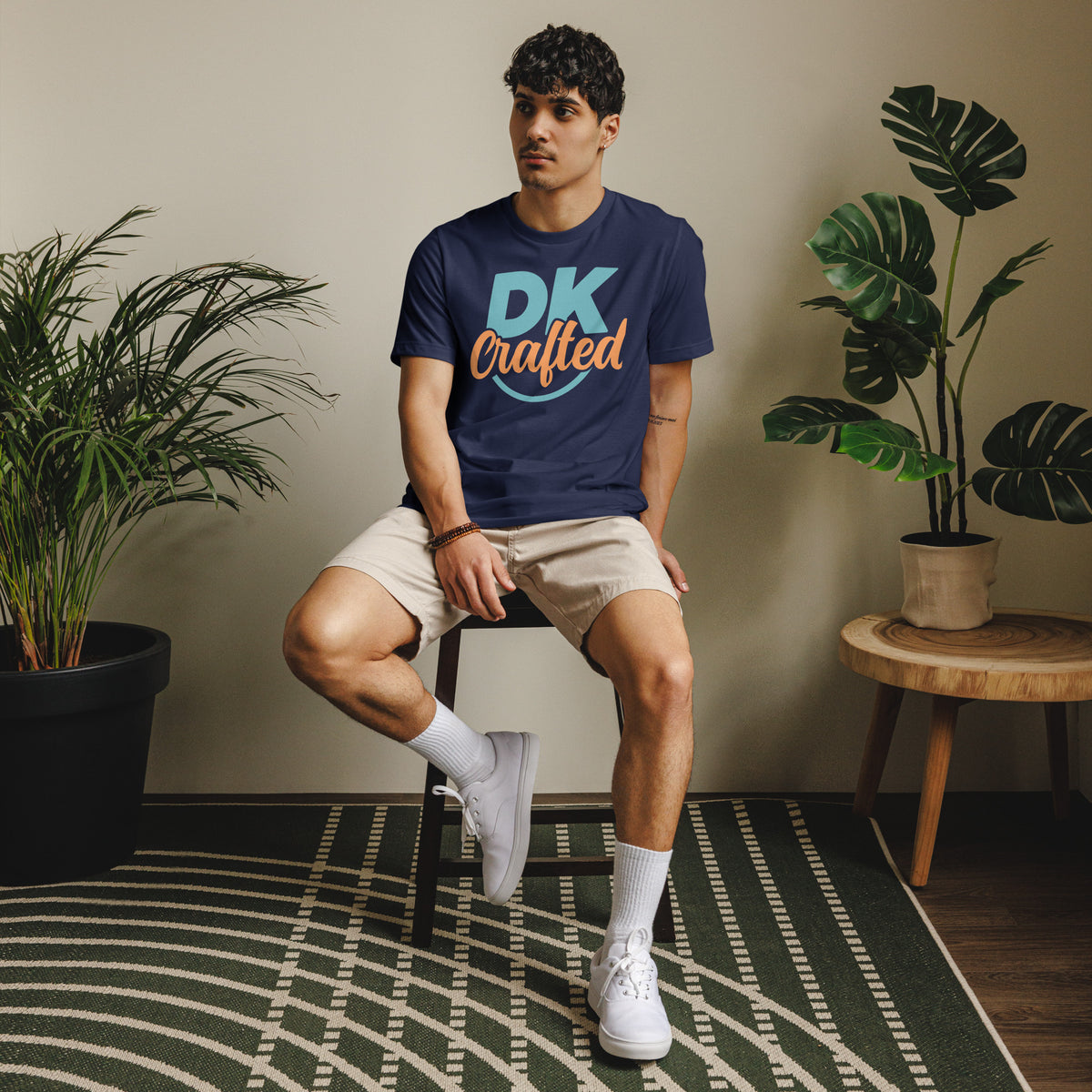 Unisex staple t-shirt, Navy, front view