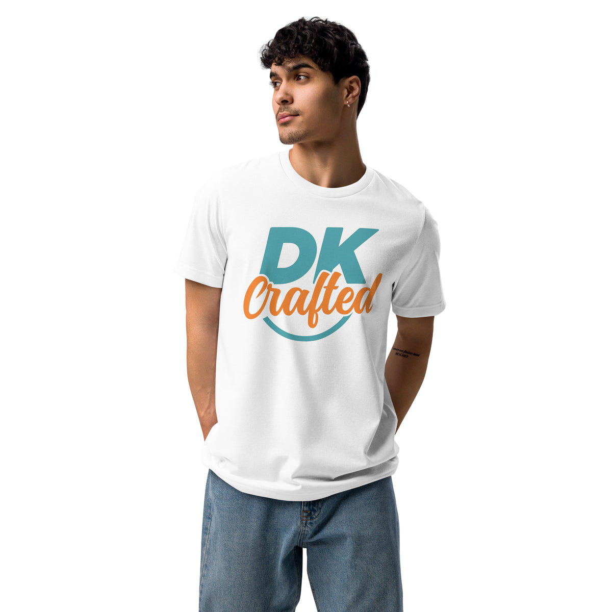 Unisex staple eco t-shirt, White, front view