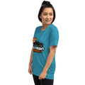 Vintage Tri-Blend Short Sleeve T-shirt, Aqua Triblend, left-front view