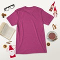 Short sleeve t-shirt, Berry Triblend, back view