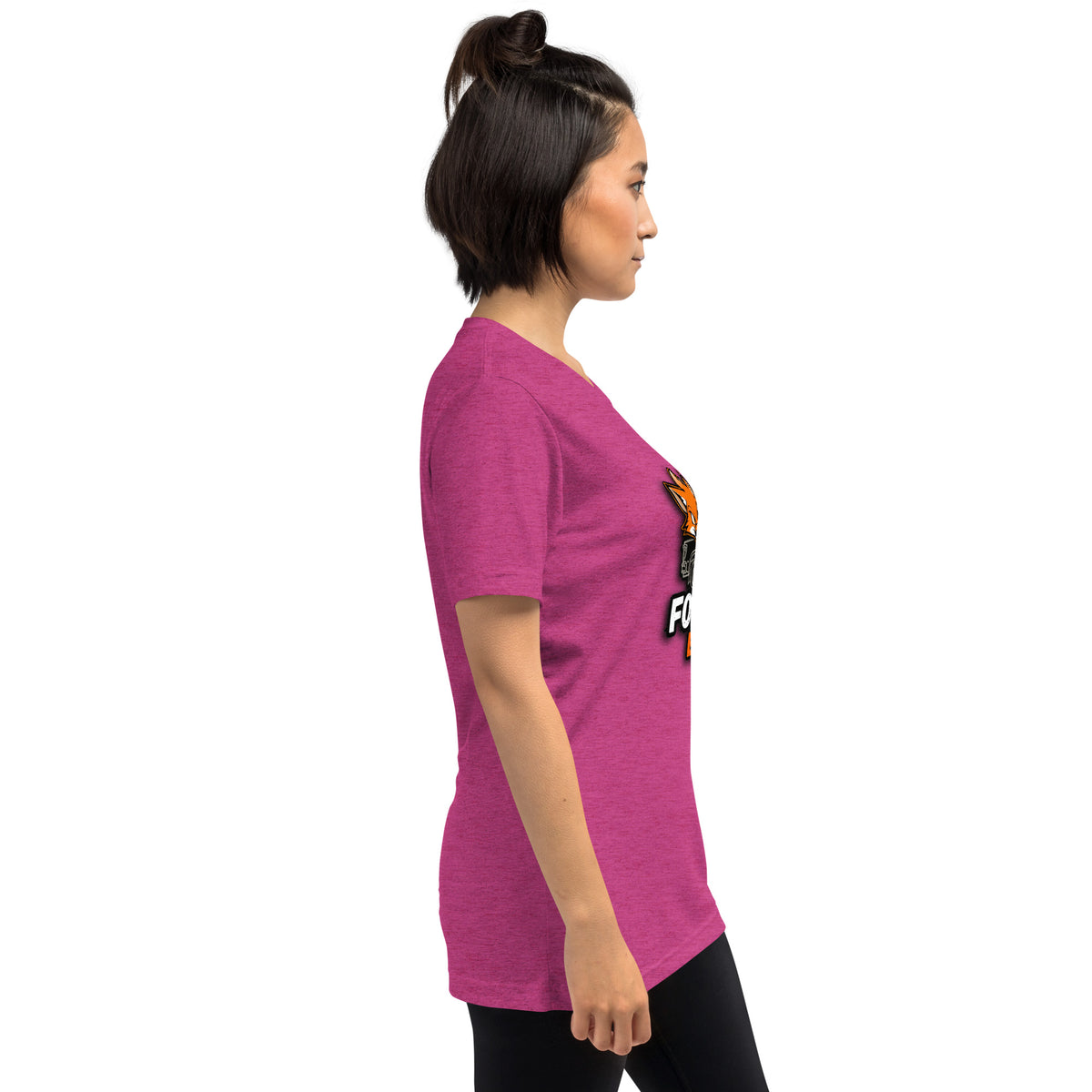 Vintage Tri-Blend Short Sleeve T-shirt, Berry Triblend, right side view