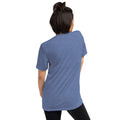 Vintage Tri-Blend Short Sleeve T-shirt, Blue Triblend, back view