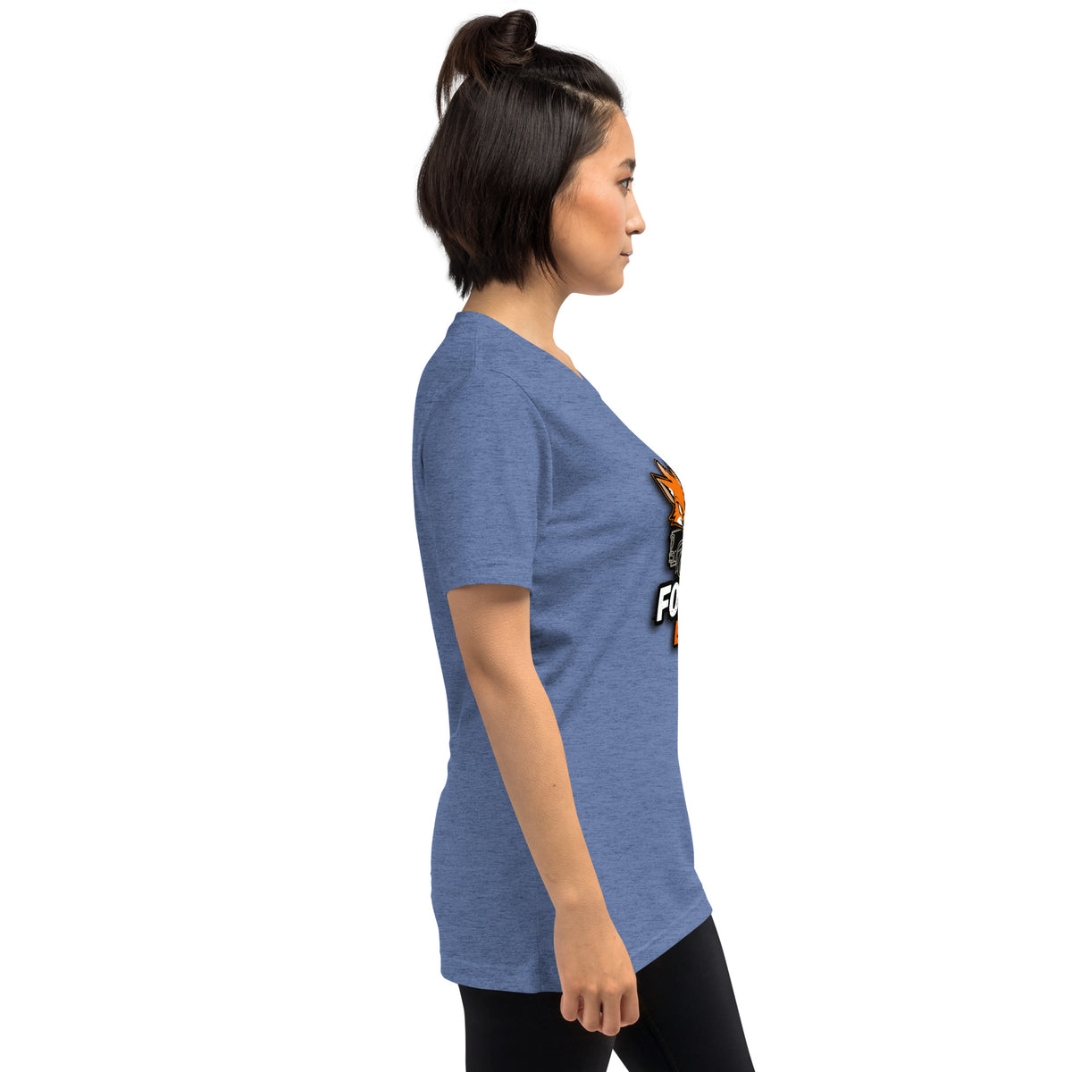 Vintage Tri-Blend Short Sleeve T-shirt, Blue Triblend, right side view