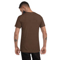 Short sleeve t-shirt, Brown Triblend, back view