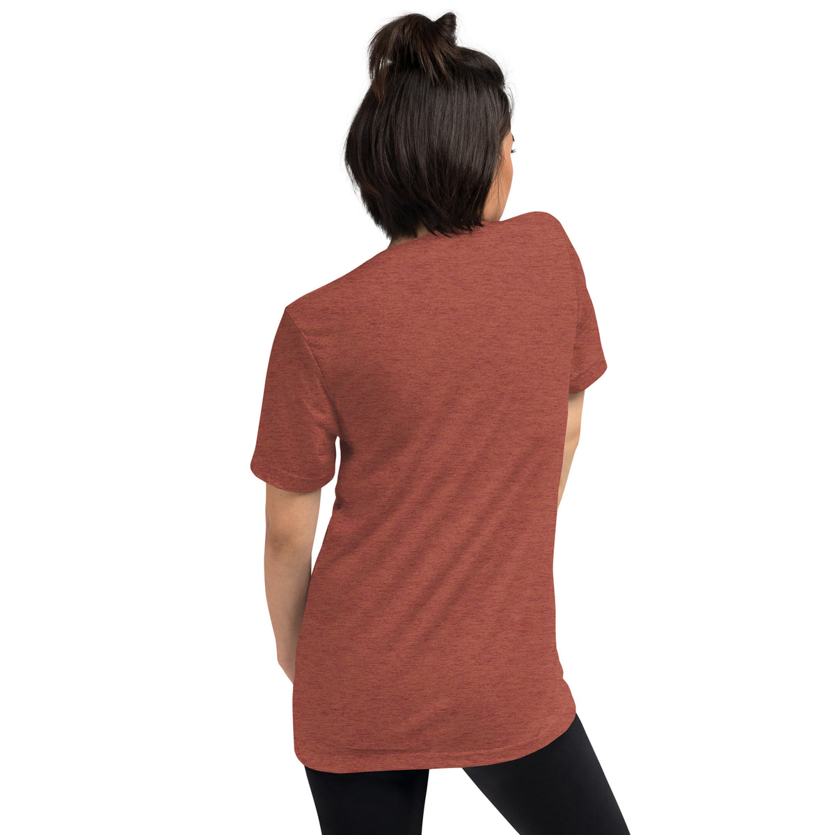 Vintage Tri-Blend Short Sleeve T-shirt, Clay Triblend, back view