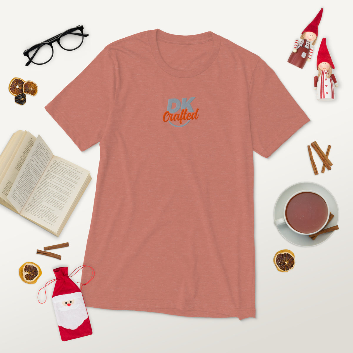 Short sleeve t-shirt, Mauve Triblend, front view