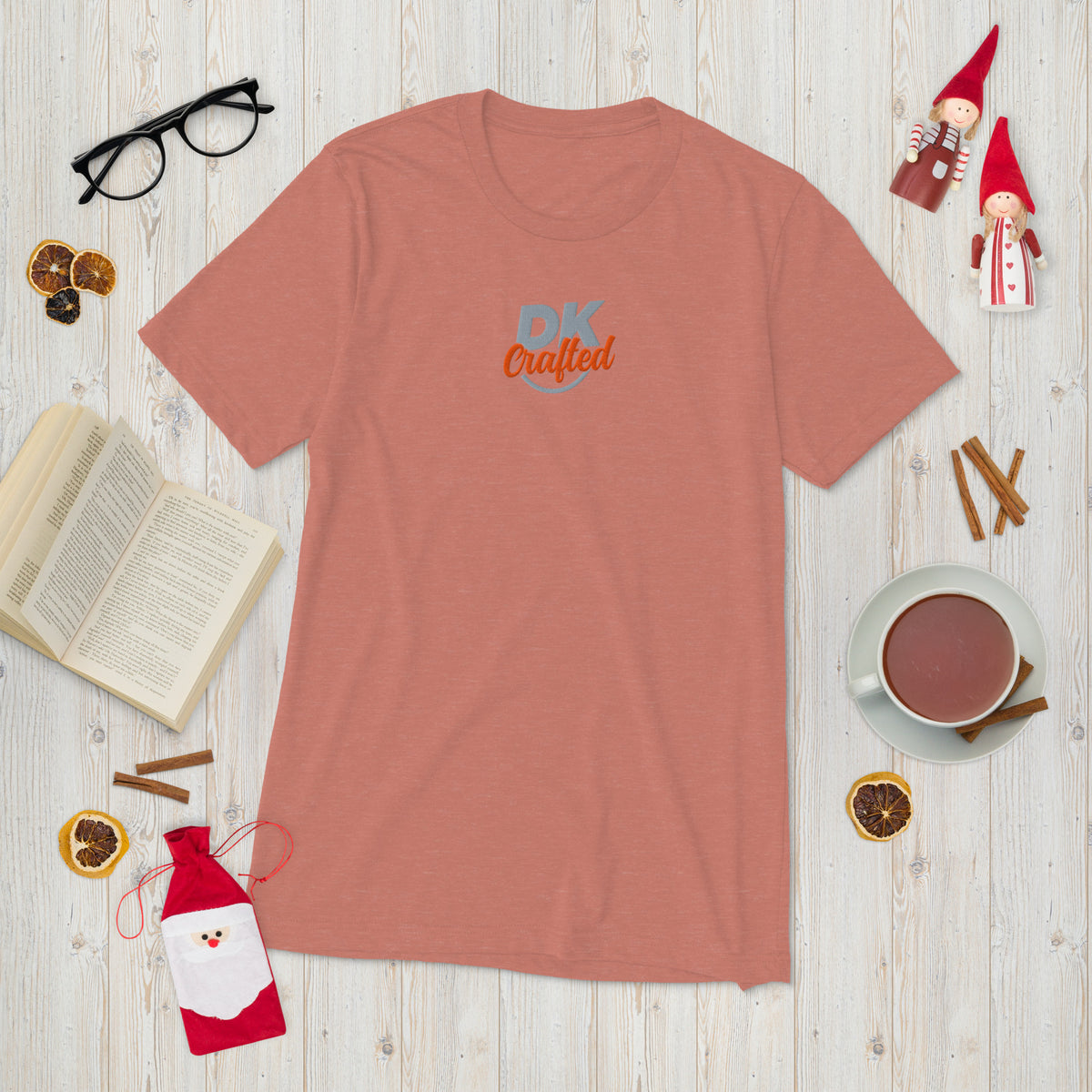 Short sleeve t-shirt, Mauve Triblend, front view
