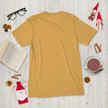 Short sleeve t-shirt, Mustard Triblend, back view