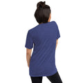 Vintage Tri-Blend Short Sleeve T-shirt, Navy Triblend, back view