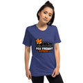 Vintage Tri-Blend Short Sleeve T-shirt, Navy Triblend, front view