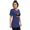 Vintage Tri-Blend Short Sleeve T-shirt, Navy Triblend, right-front view