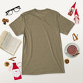 Short sleeve t-shirt, Olive Triblend, back view