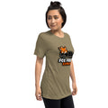 Vintage Tri-Blend Short Sleeve T-shirt, Olive Triblend, right-front view