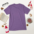 Short sleeve t-shirt, Purple Triblend, back view