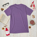 Short sleeve t-shirt, Purple Triblend, back view