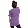 Vintage Tri-Blend Short Sleeve T-shirt, Purple Triblend, back view