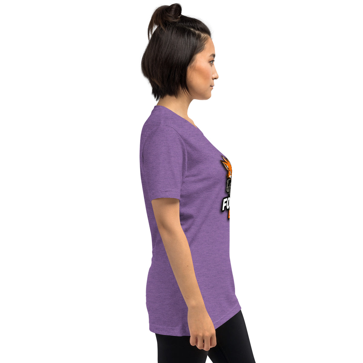 Vintage Tri-Blend Short Sleeve T-shirt, Purple Triblend, right side view