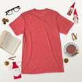 Short sleeve t-shirt, Red Triblend, back view
