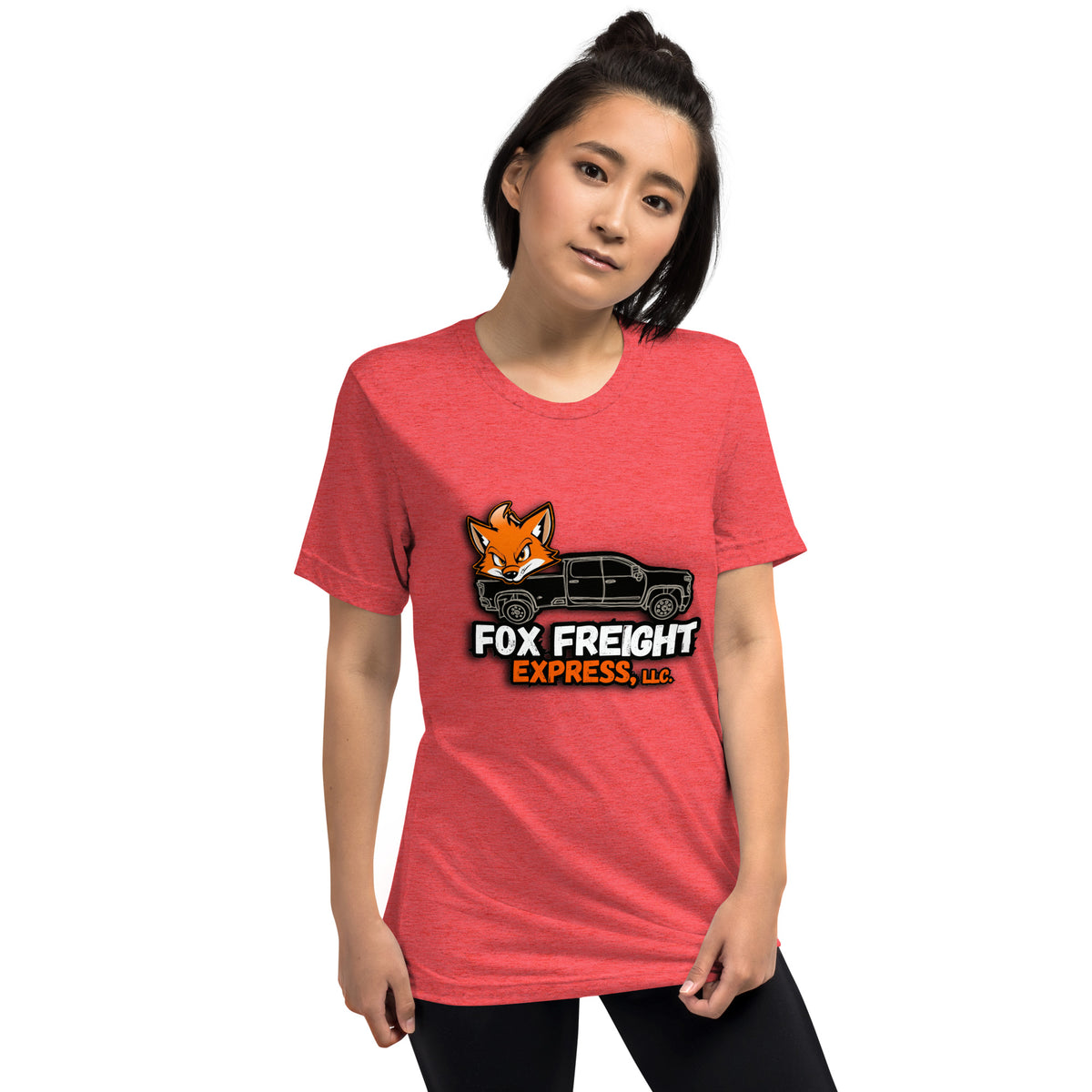 Vintage Tri-Blend Short Sleeve T-shirt, Red Triblend, front view