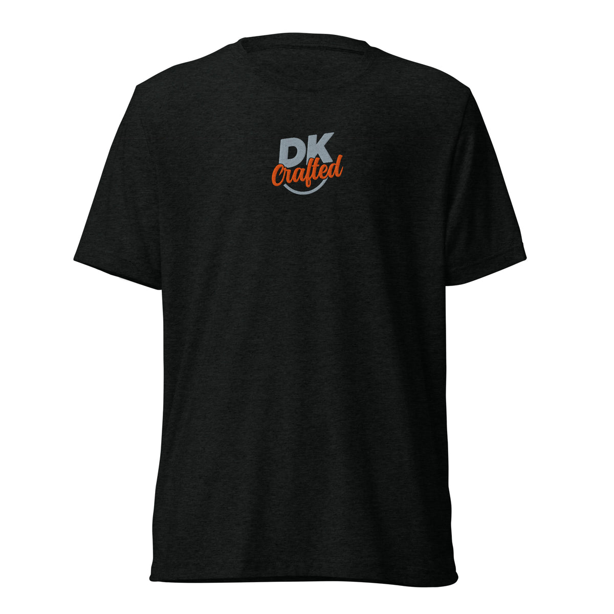 Short sleeve t-shirt, Solid Black Triblend, front view
