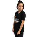 Vintage Tri-Blend Short Sleeve T-shirt, Solid Black Triblend, left-front view