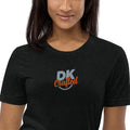 Short sleeve t-shirt, Solid Black Triblend, fabric detail view
