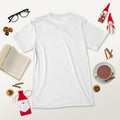 Short sleeve t-shirt, Solid White Triblend, back view
