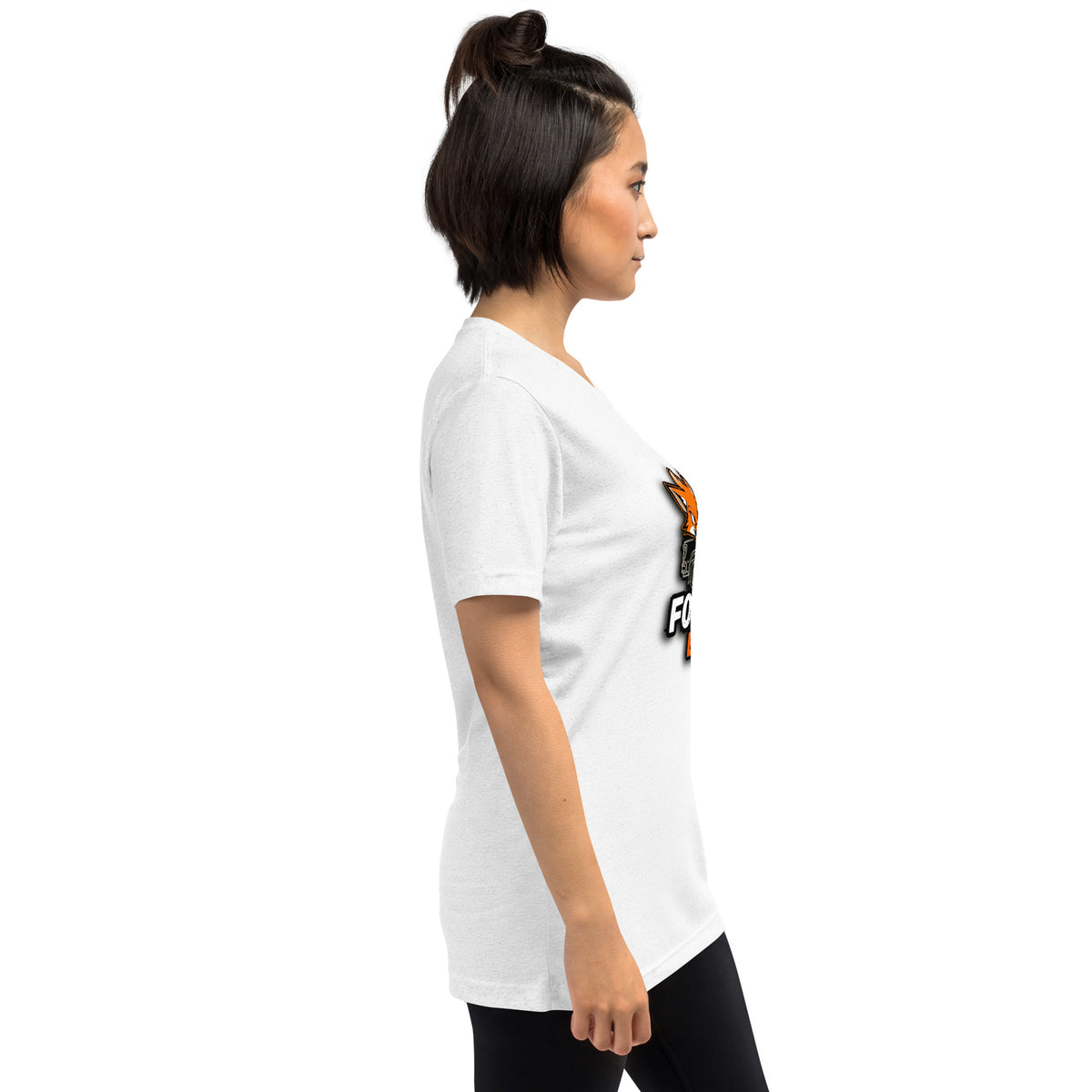 Vintage Tri-Blend Short Sleeve T-shirt, Solid White Triblend, right side view
