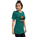 Vintage Tri-Blend Short Sleeve T-shirt, Teal Triblend, right-front view