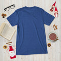 Short sleeve t-shirt, True Royal Triblend, back view