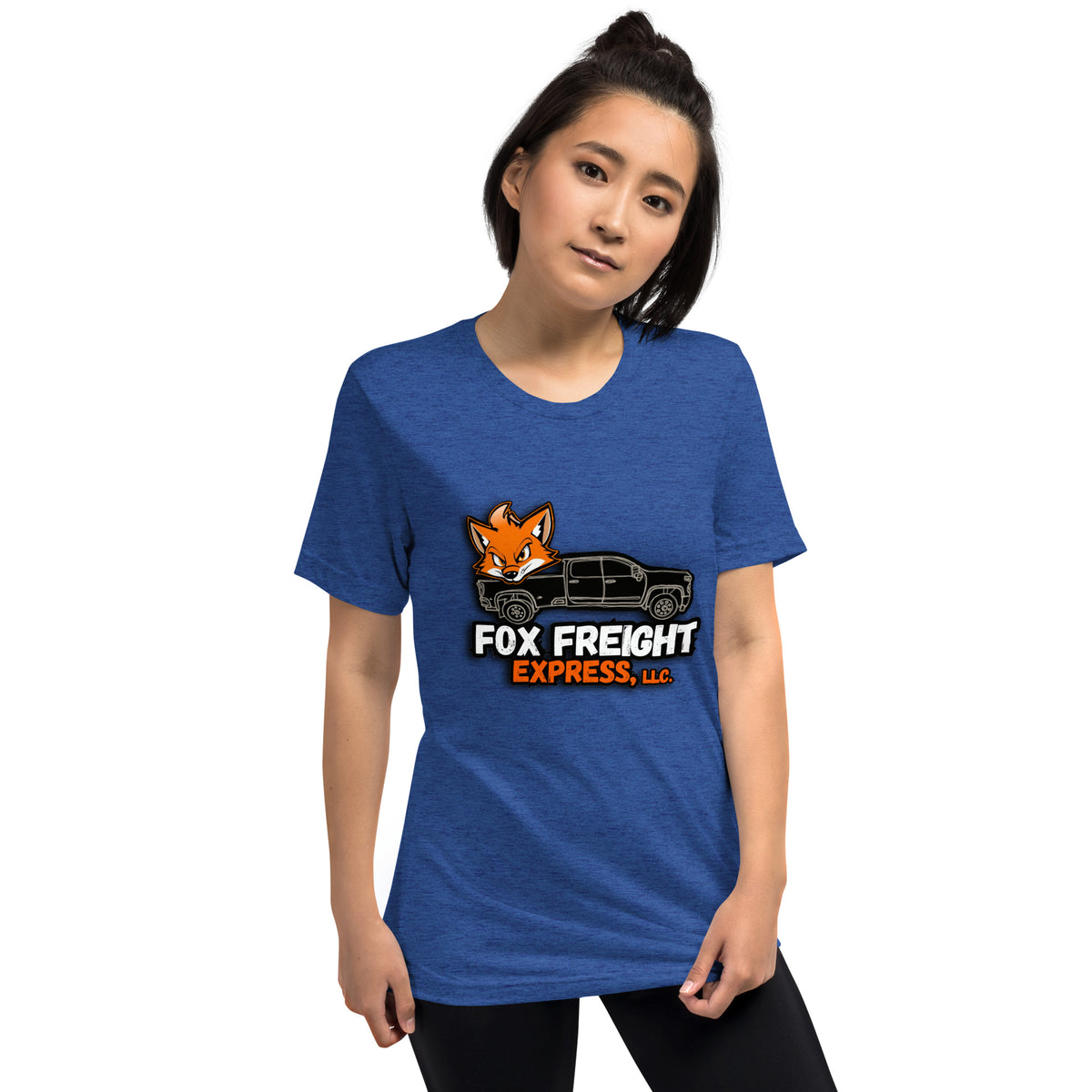 Vintage Tri-Blend Short Sleeve T-shirt, True Royal Triblend, front view