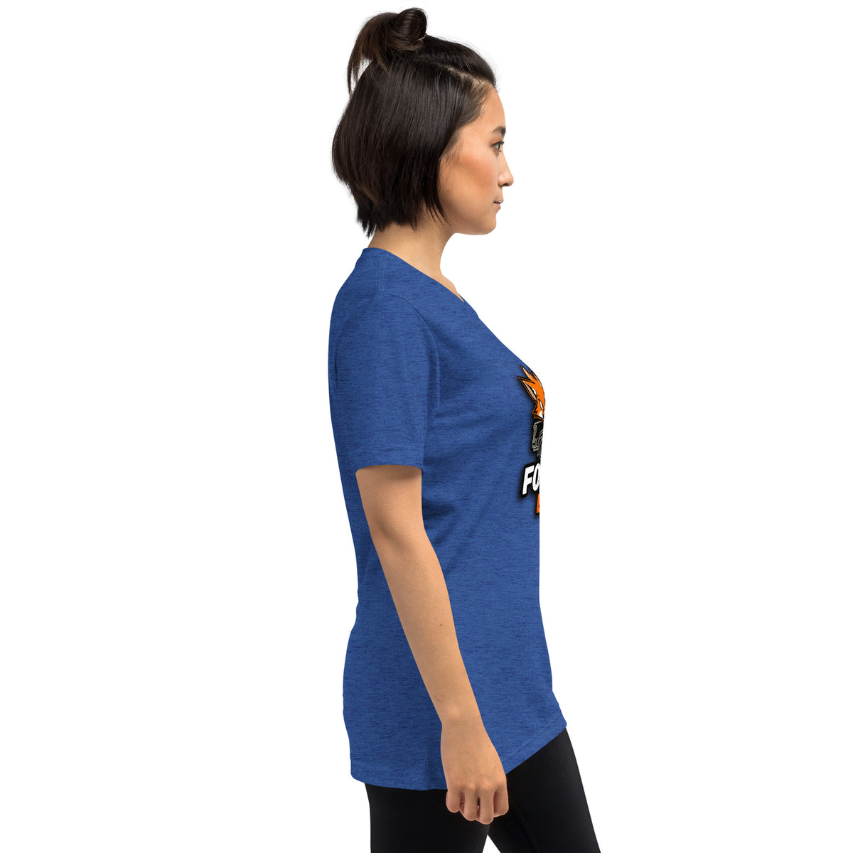 Vintage Tri-Blend Short Sleeve T-shirt, True Royal Triblend, right side view