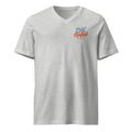 Unisex Short Sleeve V-Neck T-Shirt, Athletic Heather, front view