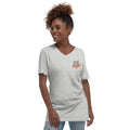 Unisex Short Sleeve V-Neck T-Shirt, Athletic Heather, front view