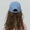 Youth baseball cap, Baby Blue, back view