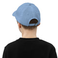 Youth baseball cap, Baby Blue, back view