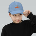 Youth baseball cap, Baby Blue, front view