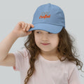 Youth baseball cap, Baby Blue, front view