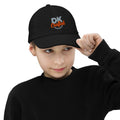 Youth baseball cap, Black, front view