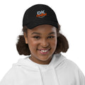 Youth baseball cap, Black, front view