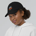 Youth baseball cap, Black, left side view
