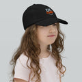Youth baseball cap, Black, right side view