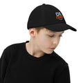 Youth baseball cap, Black, right side view