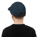 Youth baseball cap, Navy, back view