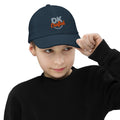 Youth baseball cap, Navy, front view